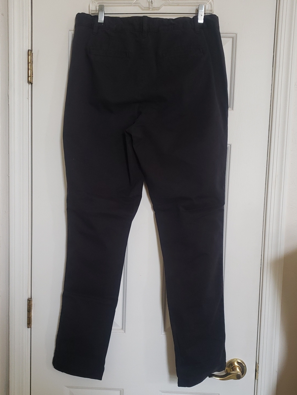 GAP Black Girlfriend Chino Pants Satin Tuxedo Stripe 10 Tall NWT - Picture 5 of 14